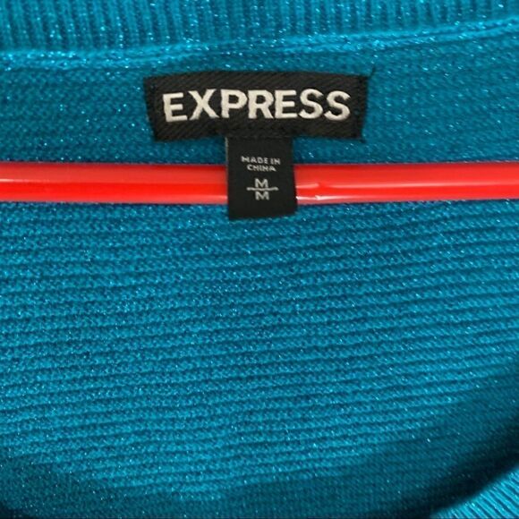 Express medium  teal sweater - Picture 2 of 3